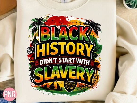 Black History Tropical Tree PNG T-Shirt Design