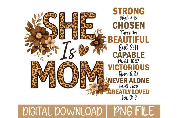 Elevate Designs with She Is Mom PNG