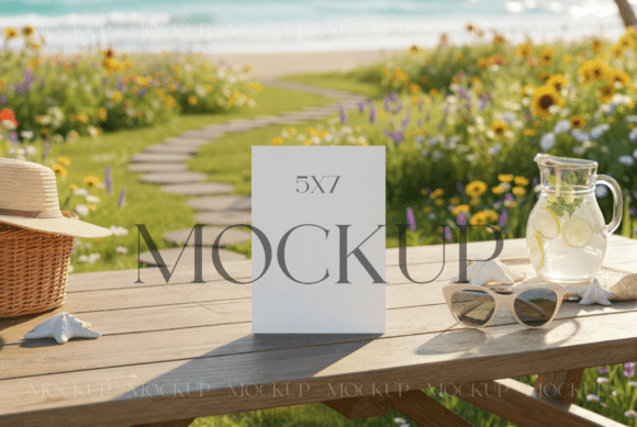 Elevate Your Brand with an Aesthetic Summer Card Mockup