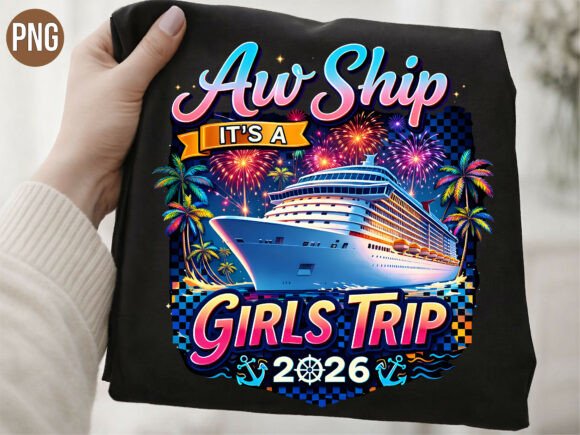 Evaluating the Aw Ship It s a Girls Trip Cruise 2026 PNG for Print-on-Demand Success