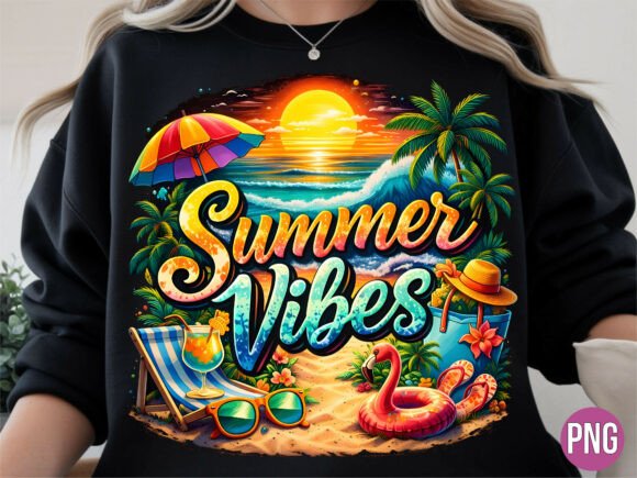 Evaluating the Summer Vibes Beach Sunset Flamingo PNG for Creative Projects