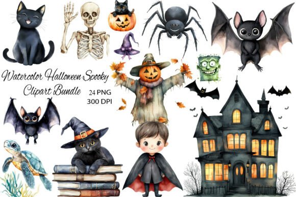 Halloween Spooky Watercolor Clipart Guide