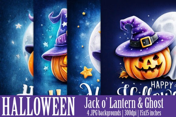 Happy Halloween Backgrounds, S2: Elevate Your Spooky Designs with High-Quality Digital Assets