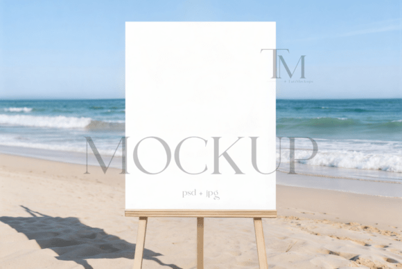 Summer 16x20 Welcome Sign Mockup