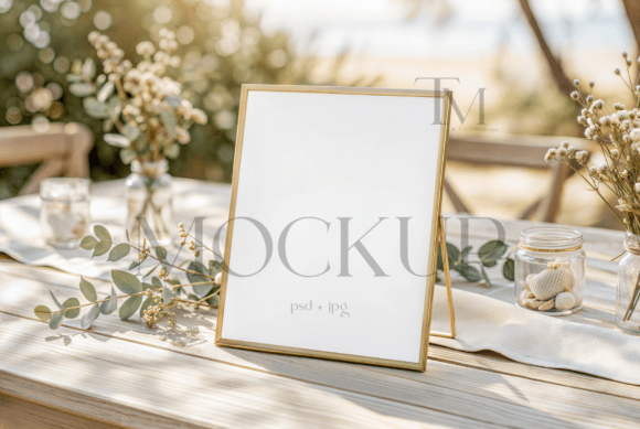 Summer 8x10 Table Sign Mockup