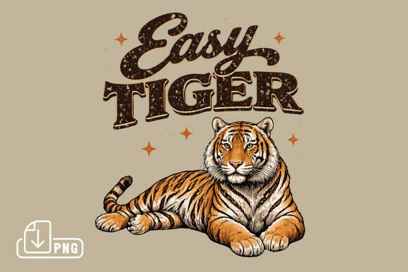 Unlocking Creative Potential with the Easy Tiger PNG Vintage Funny Animal Tee Design
